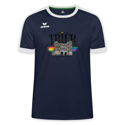 Pride ERIMA Unisex Retro Star Trikot - Navy/Weiß