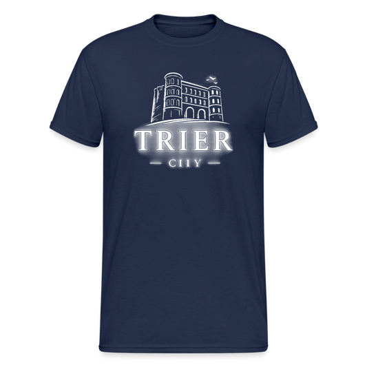 Trier Männer Gildan Heavy T-Shirt - Navy