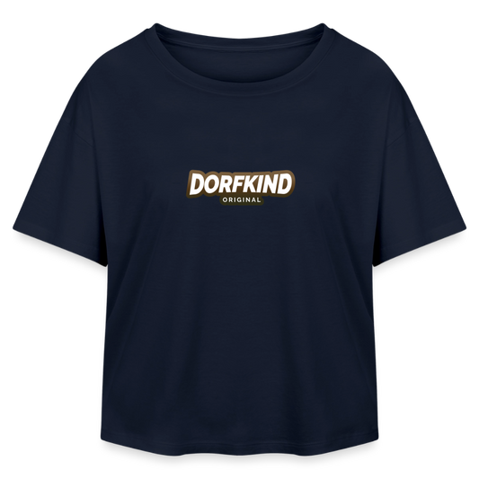 Dorfkind Relaxed Fit Frauen Modal Cotton T-Shirt von Stanley/Stella - Navy