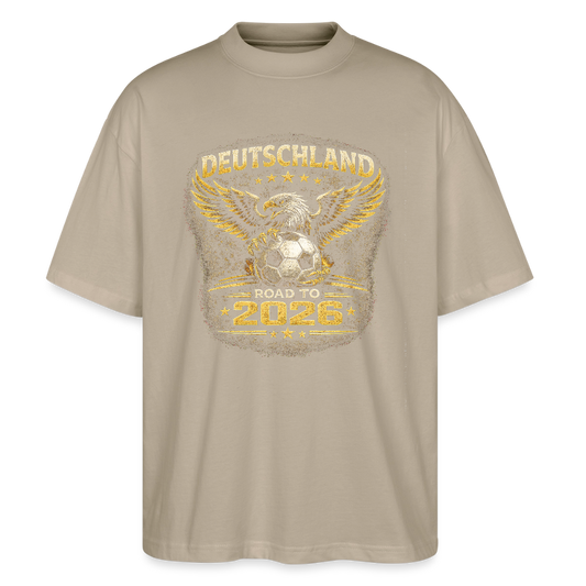 Deutschland Oversized Unisex Bio T-Shirt - Steingrau