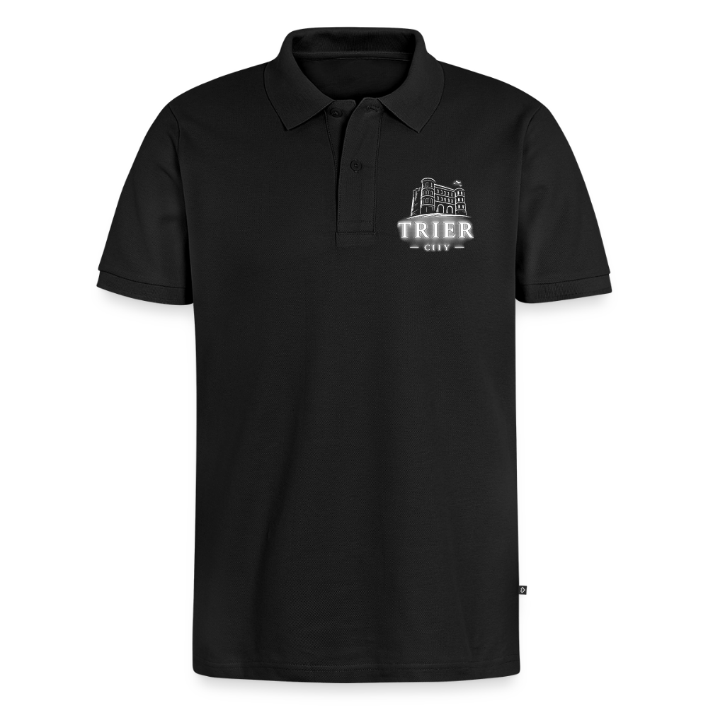 Trier Männer Premium Bio Polo Shirt - Schwarz