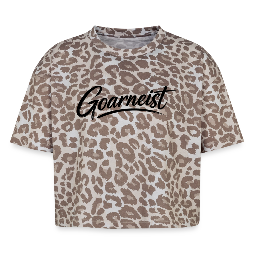 Goarneist Boxy Leo Frauen Premium Organic T-Shirt - Leopard print