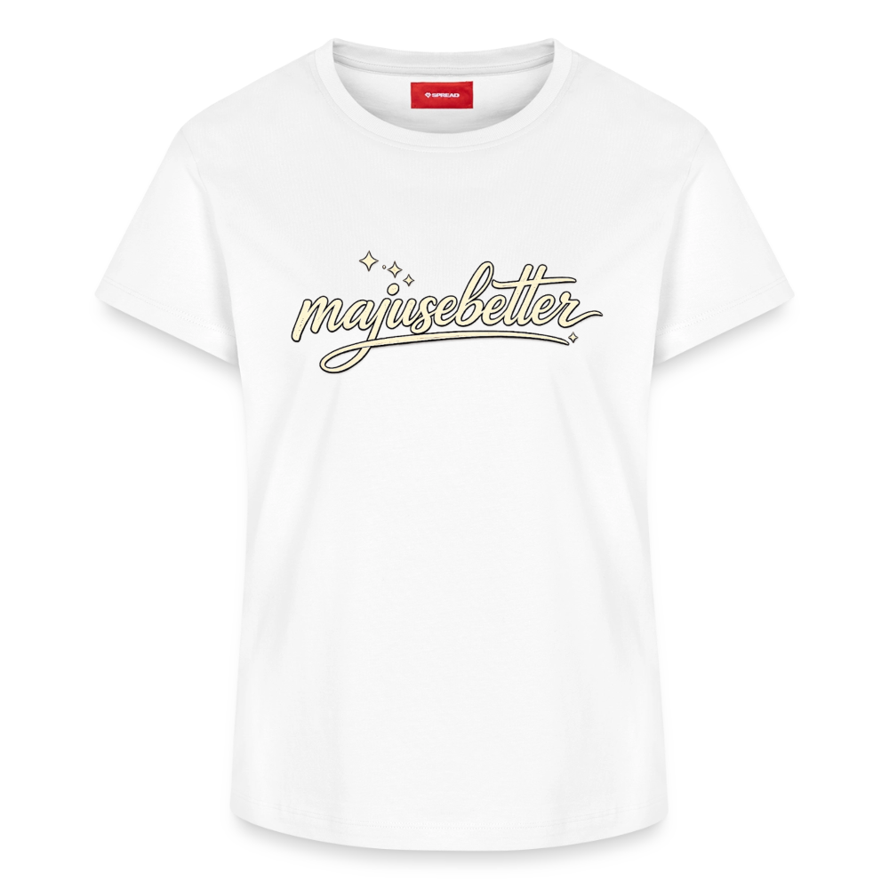 Majusebetter Frauen Supima Cotton T-Shirt – - Weiß