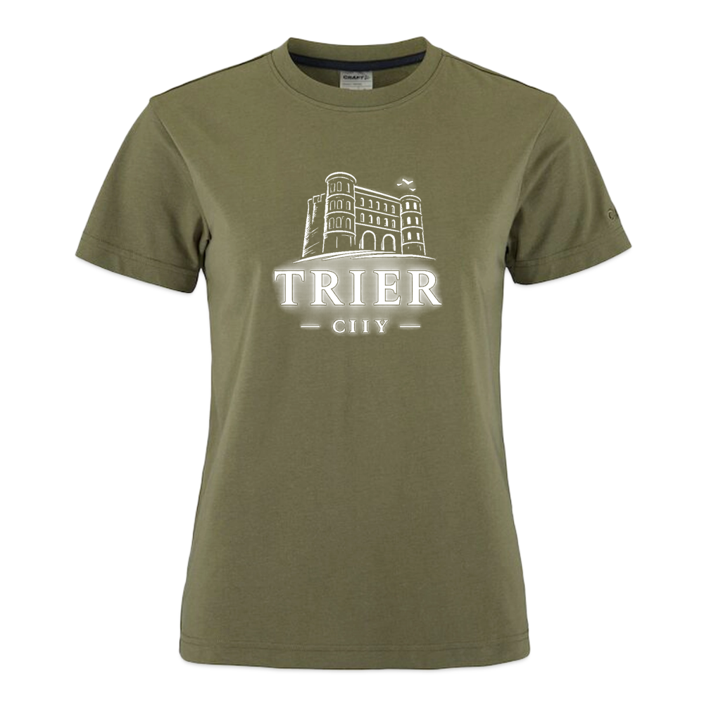 Trier CRAFT Community 2.0 Frauen T-Shirt - Moosgrün