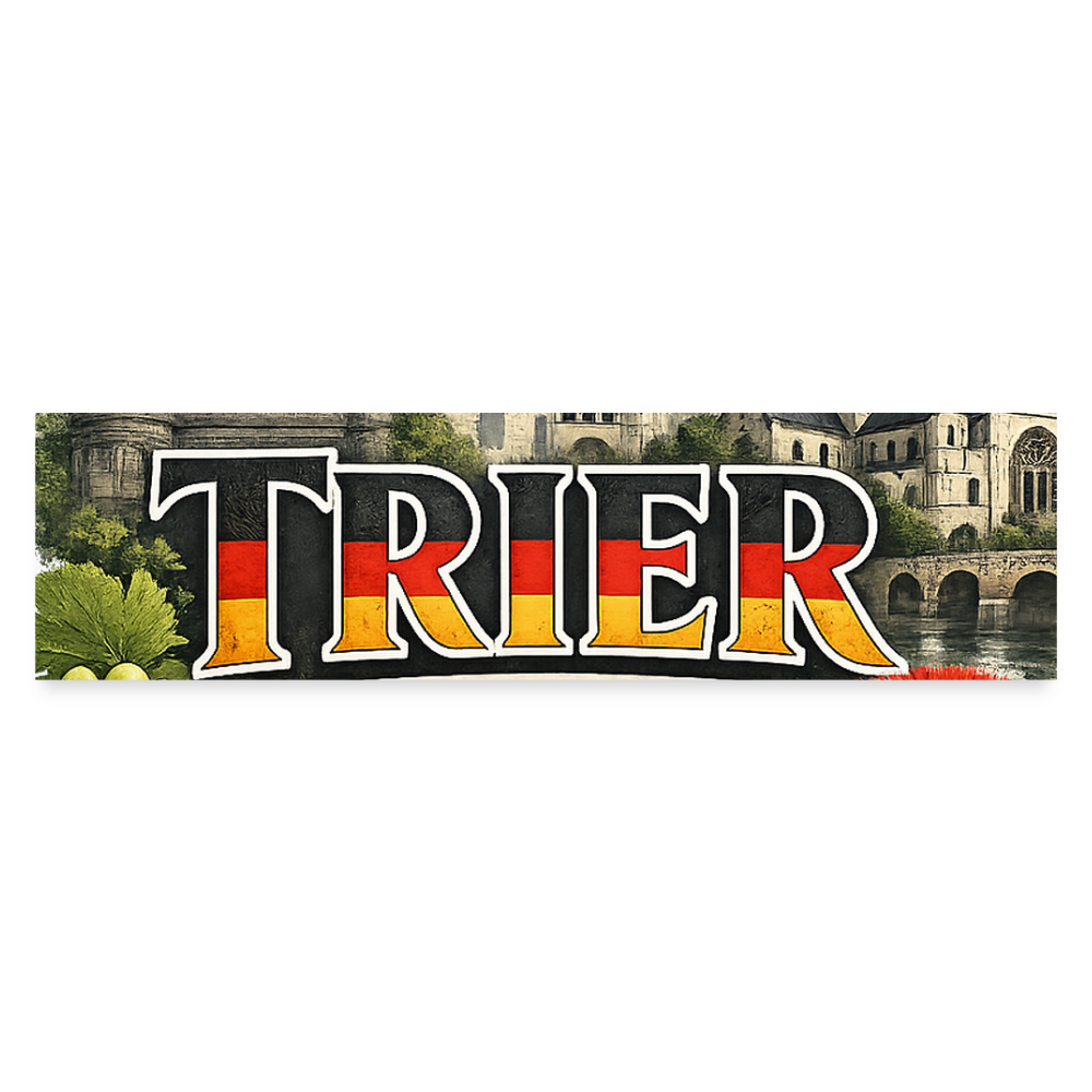 Trier Auto-Aufkleber - Mattweiß