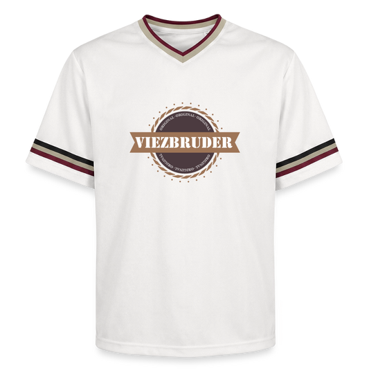 Viezbruder Unisex Football Style Mesh T-Shirt - Offwhite/Bordeaux