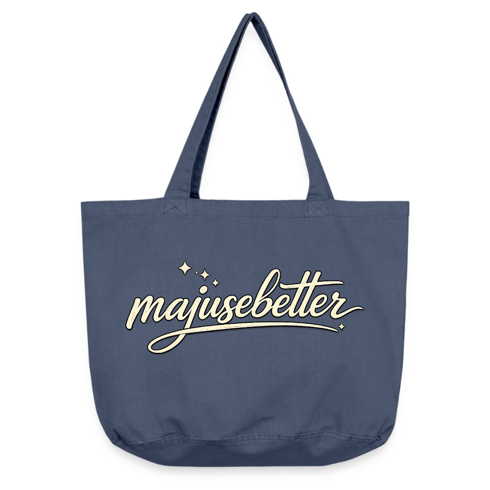 Majusebetter Vintage-Washed Shopper - Vintage Denim