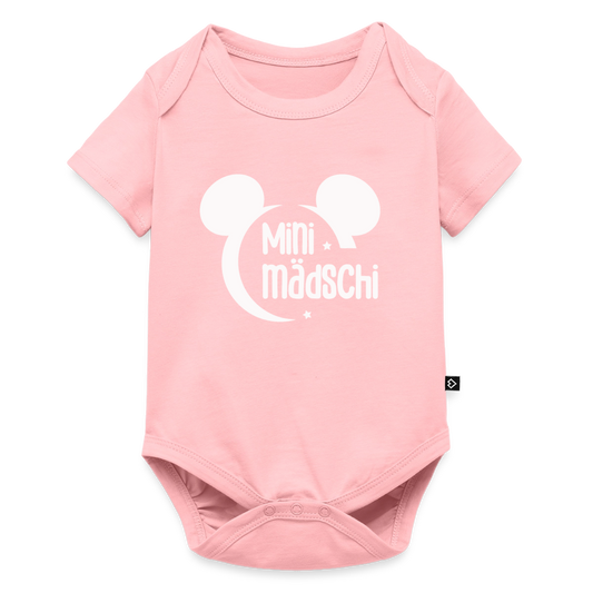 Mini Mädschi Baby Bio-Kurzarm-Body - Rosa