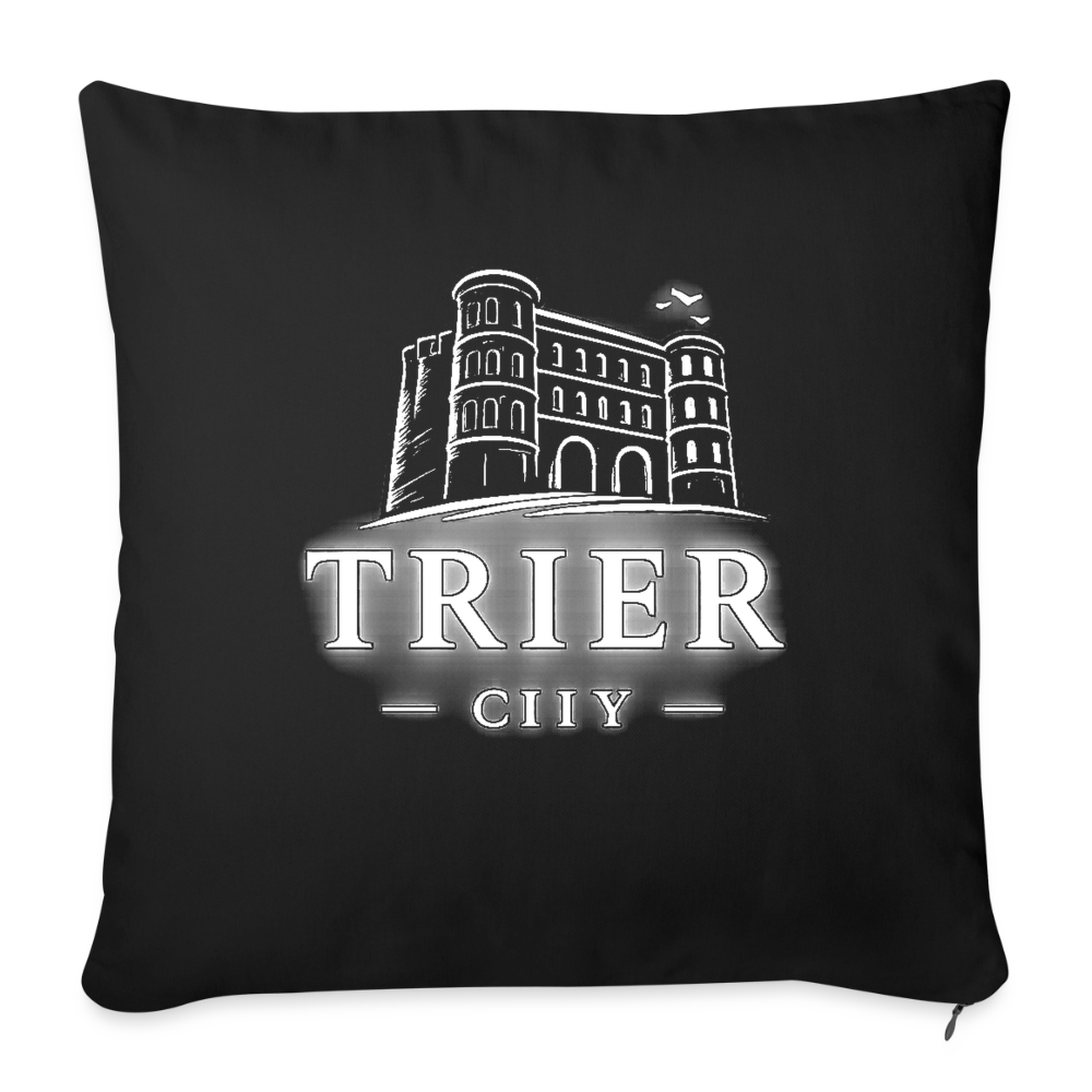 Trier Sofakissen mit Füllung 44 x 44 cm - Schwarz