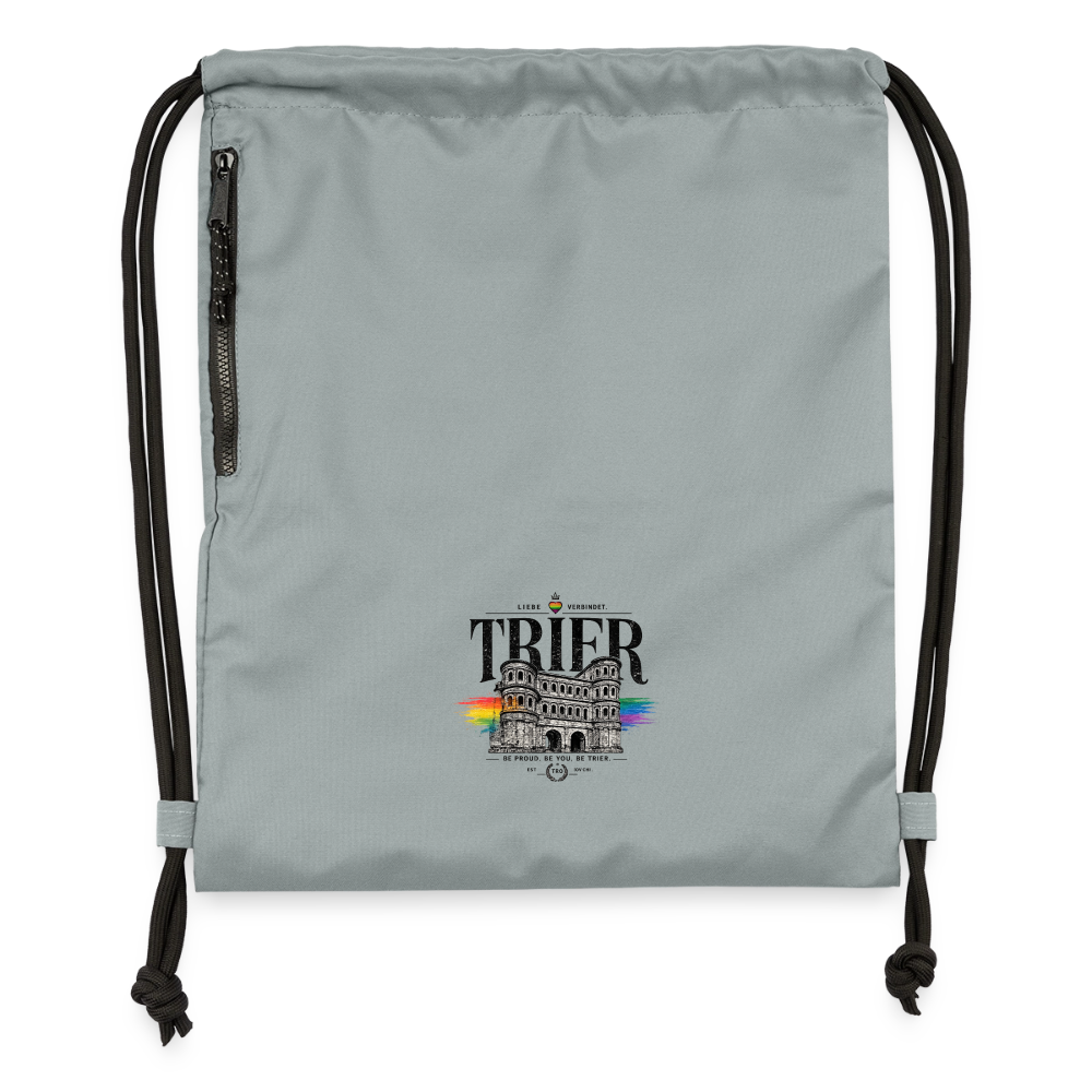 Pride Turnbeutel aus Recycling-Material - Steingrau mineral wash