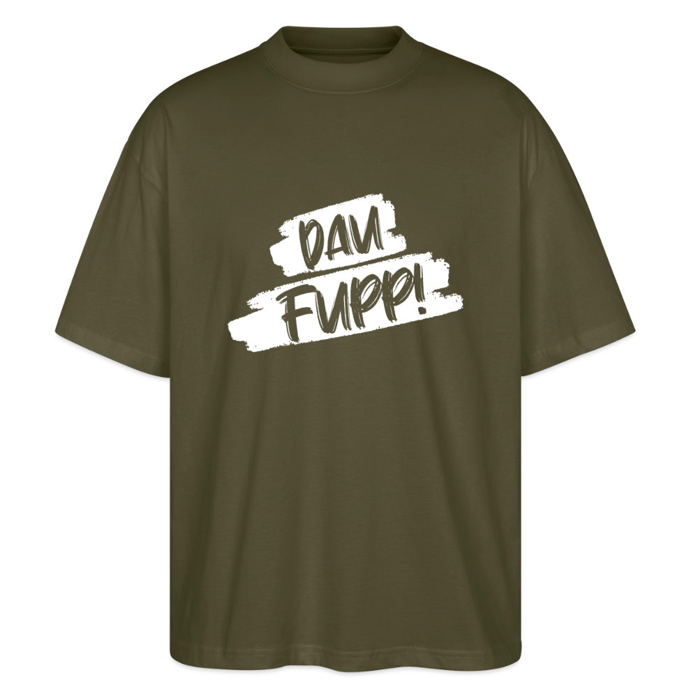 Dau Fupp Oversized Unisex Bio T-Shirt Blaster - Khaki