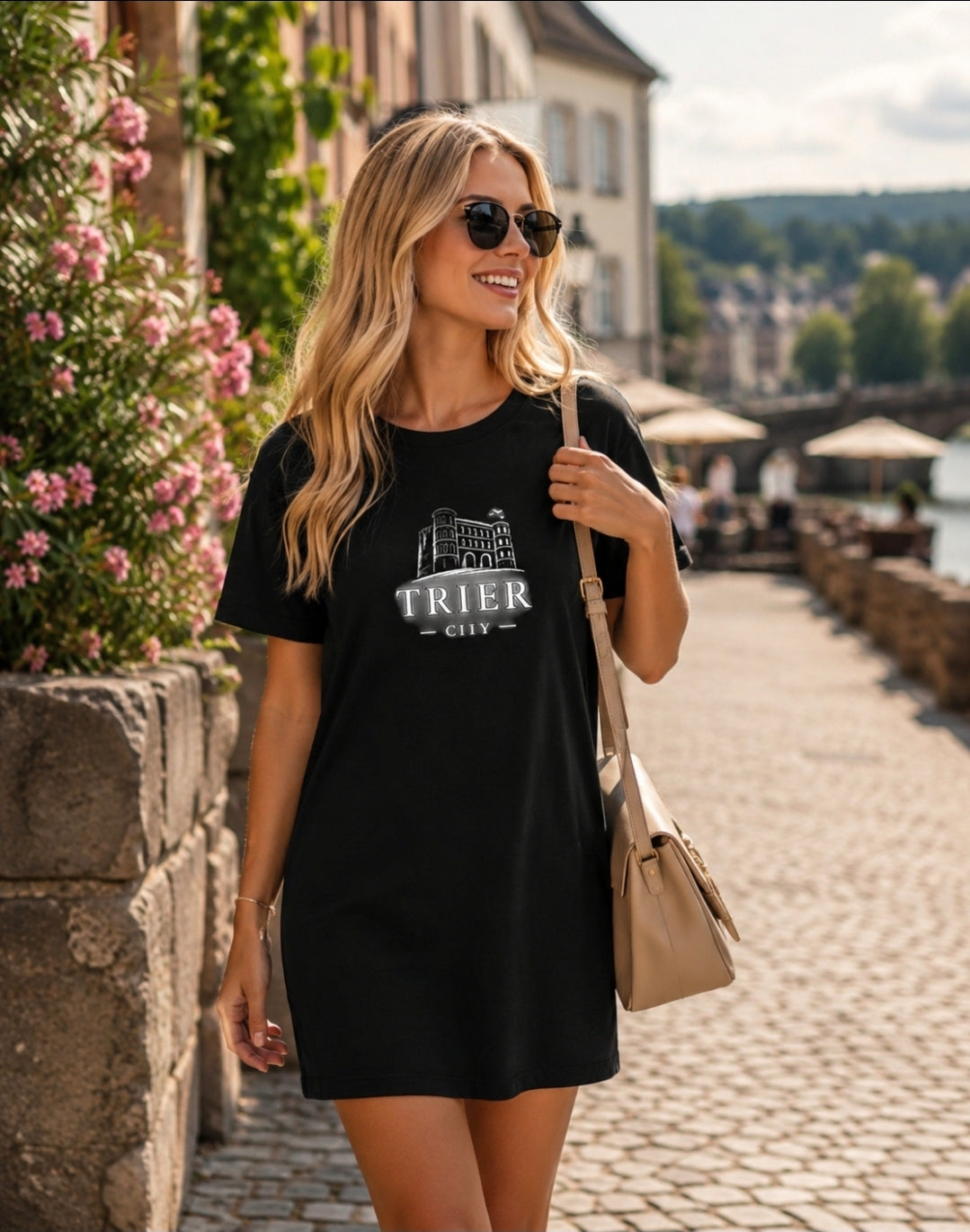 Trier Frauen T-Shirt-Kleid