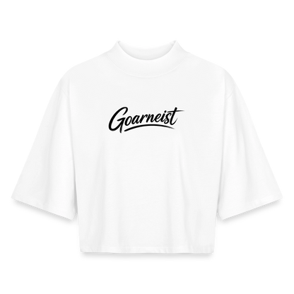 Goarneist Boxy Frauen Recyceltes 1/2 Sleeved T-Shirt - Weiß