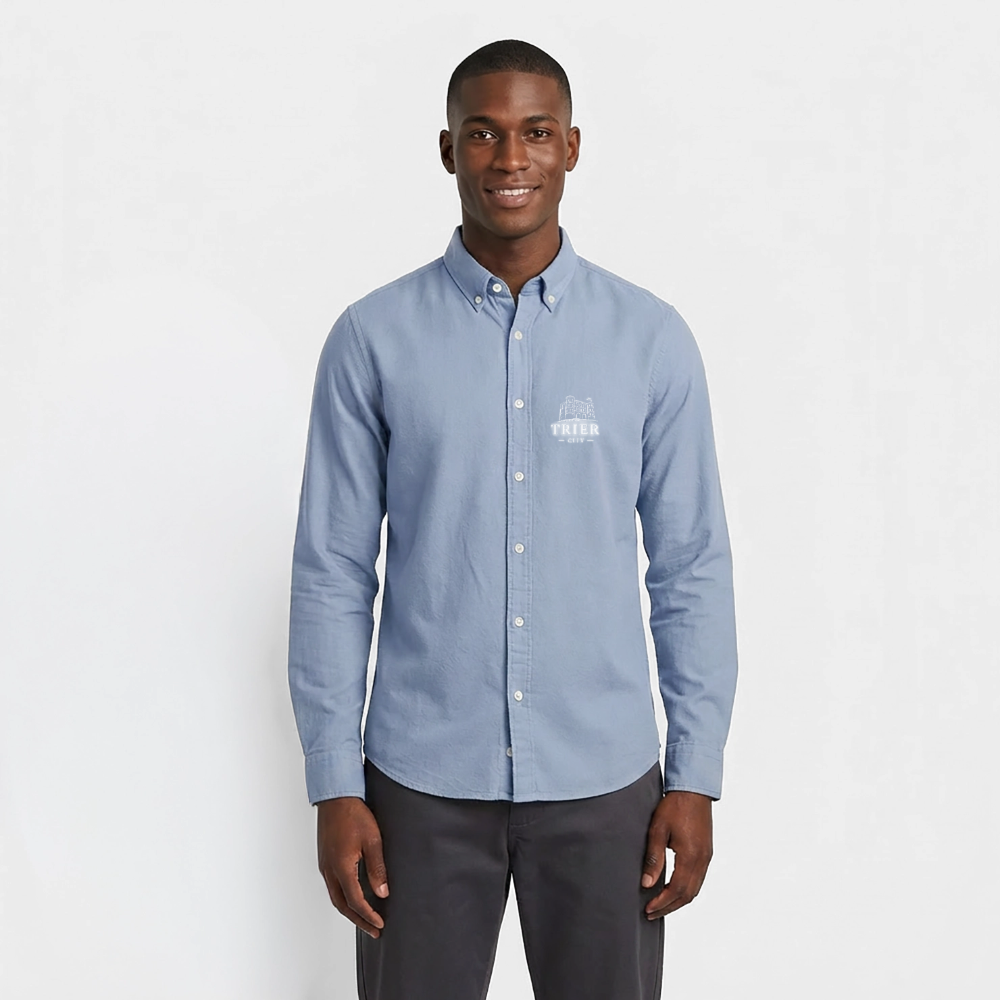 Trier Männer Oxford Hemd von Stanley/Stella - Carolina Blue