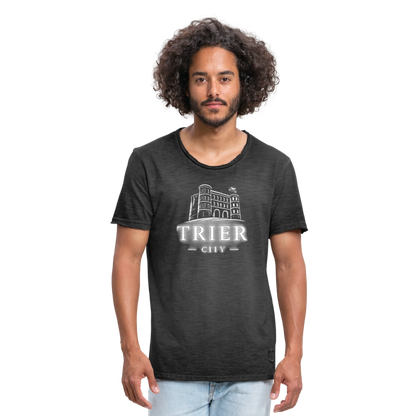 Trier Männer Vintage T-Shirt - Vintage Schwarz
