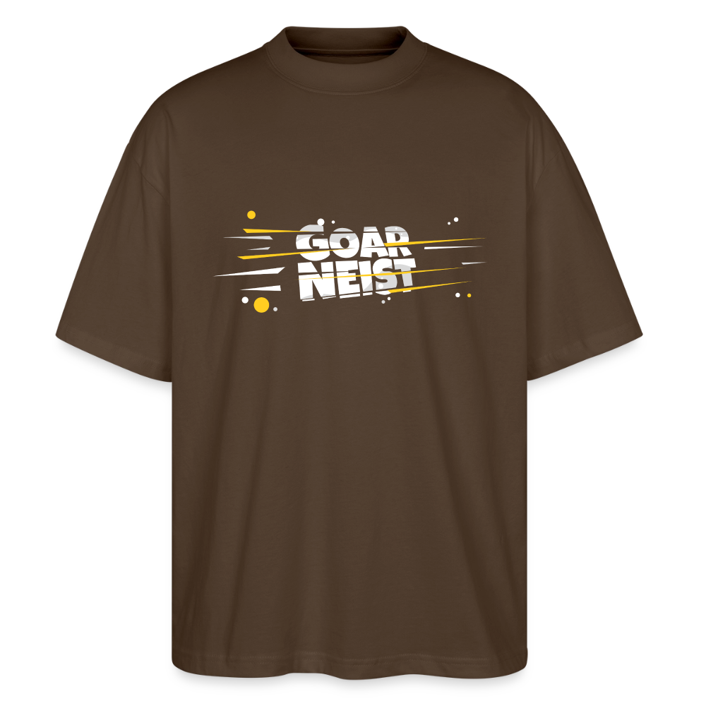 Goarneist  Oversized Unisex Bio T-Shirt - Dunkelbraun