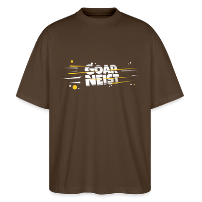 Goarneist  Oversized Unisex Bio T-Shirt - Dunkelbraun