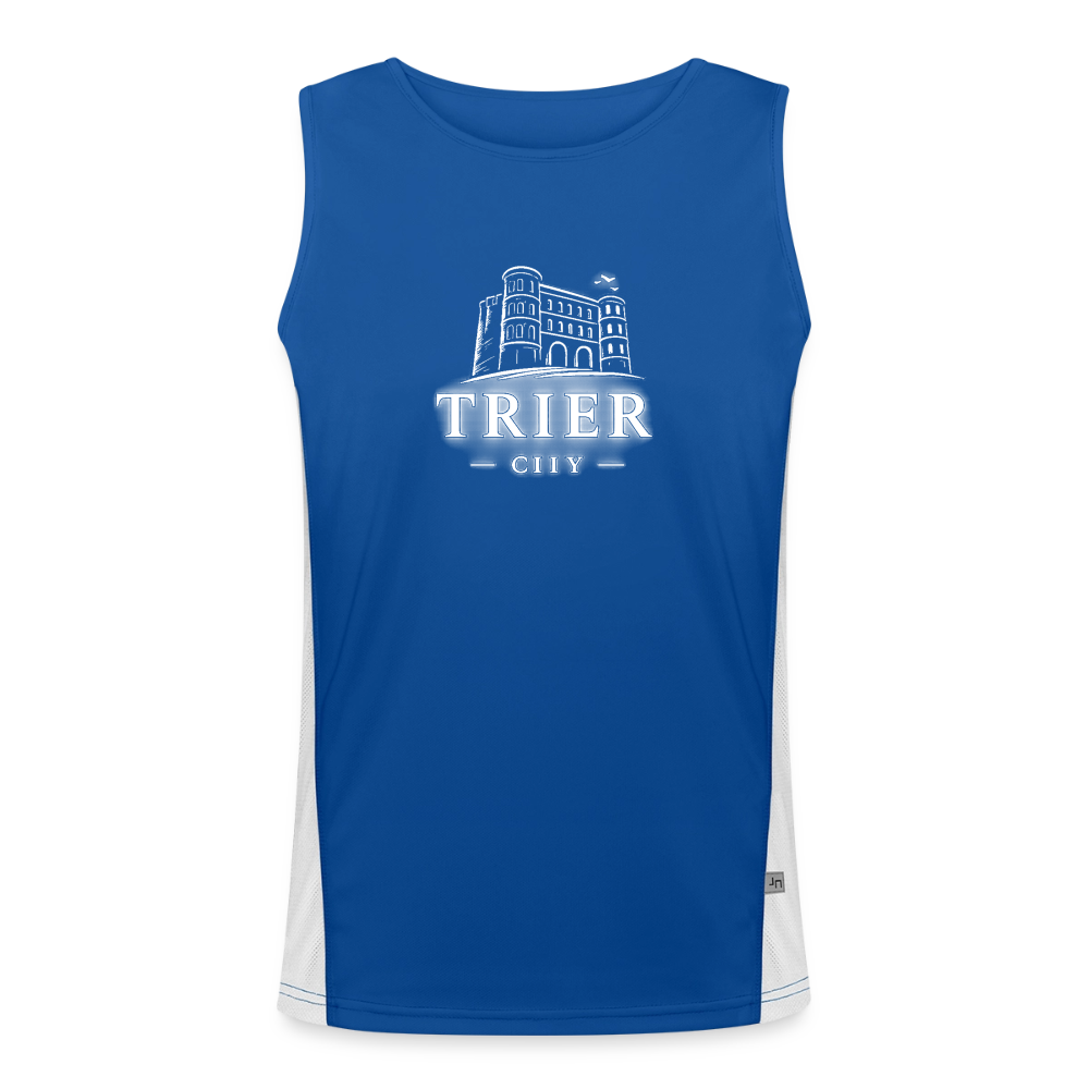 Trier Funktionelles Kontrast-Tank Top für Männer - Royal/Weiß