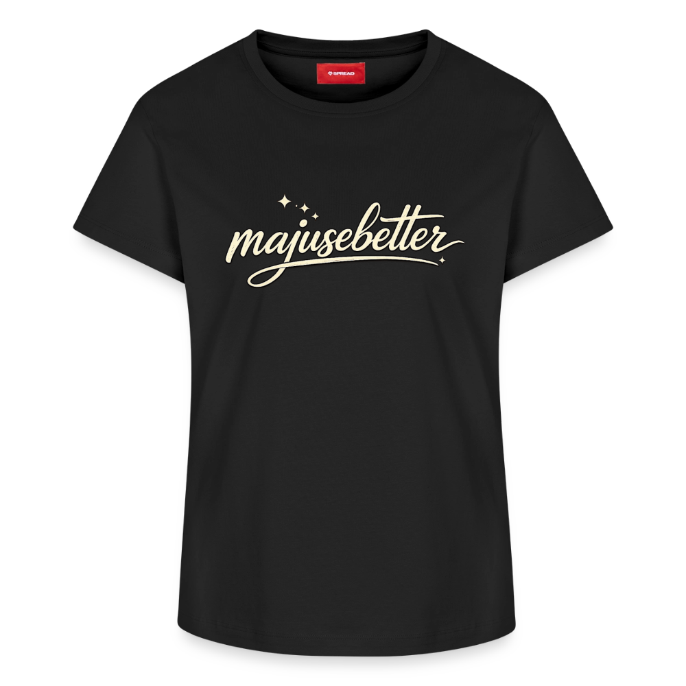 Majusebetter Frauen Supima Cotton T-Shirt – - Schwarz