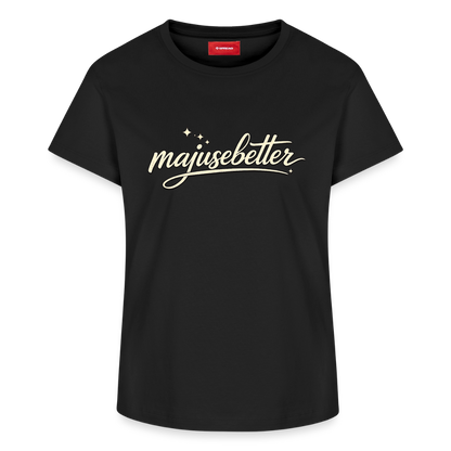 Majusebetter Frauen Supima Cotton T-Shirt – - Schwarz