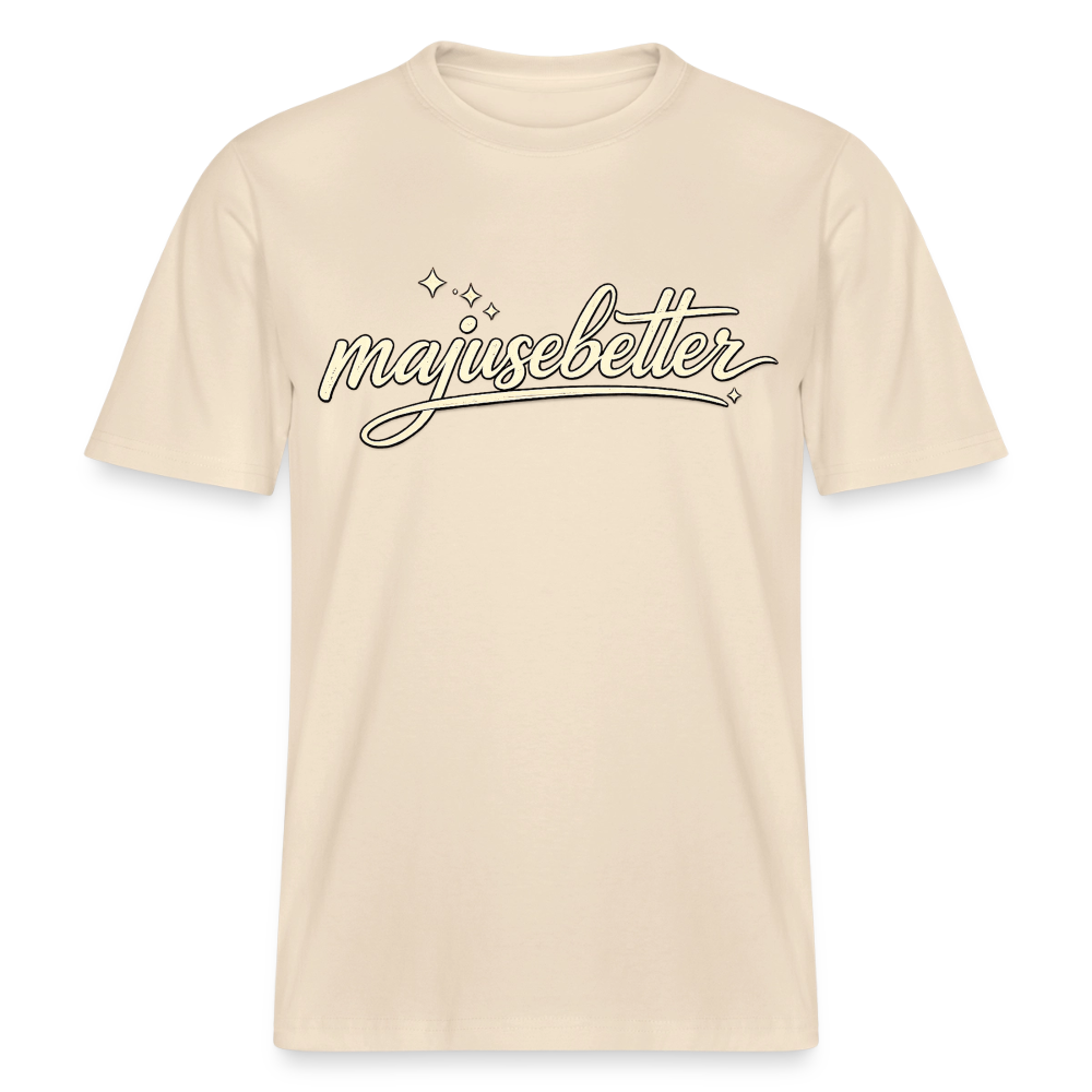 Majusebetter  RELAXED FIT Unisex Organic T-Shirt - Natur
