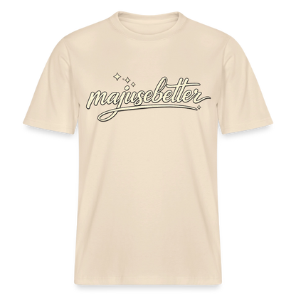 Majusebetter  RELAXED FIT Unisex Organic T-Shirt - Natur