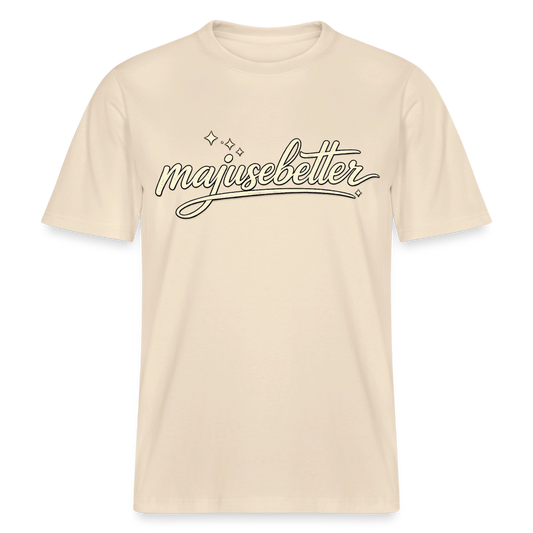 Majusebetter  RELAXED FIT Unisex Organic T-Shirt - Natur