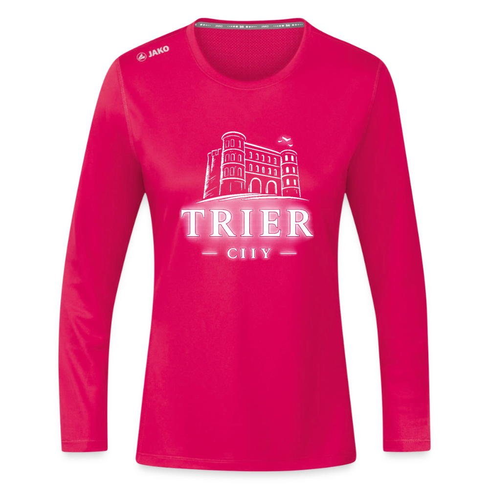Trier JAKO Frauen Longsleeve Run 2.0 - dunkles Pink