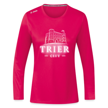 Trier JAKO Frauen Longsleeve Run 2.0 - dunkles Pink