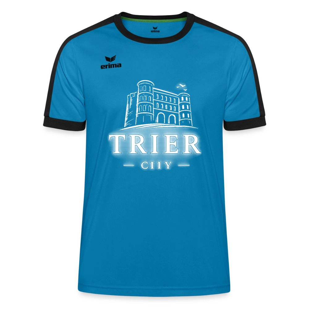 Trier ERIMA Unisex Retro Star Trikot - Türkis/Schwarz