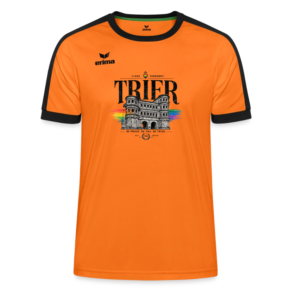 Pride ERIMA Unisex Retro Star Trikot - Orange/Schwarz