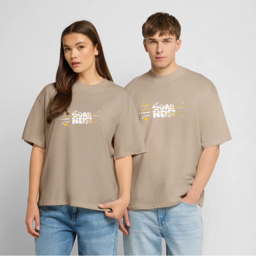 Goarneist  Oversized Unisex Bio T-Shirt - Steingrau