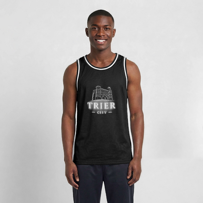 Trier Männer Basketball-Trikot - Schwarz/Weiß