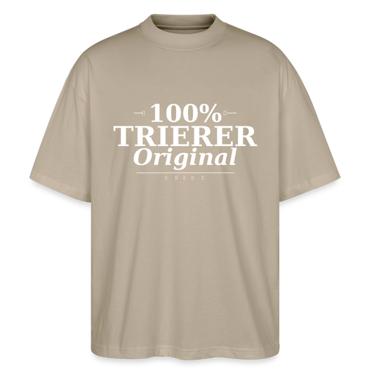 Trier Oversized Unisex Bio T-Shirt - Steingrau