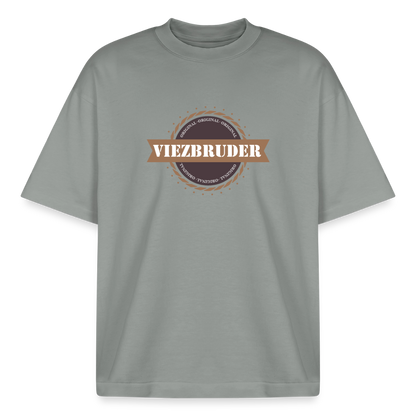 Viezbruder Boxy Heavyweight Unisex Organic T-Shirt - Nebelgrau