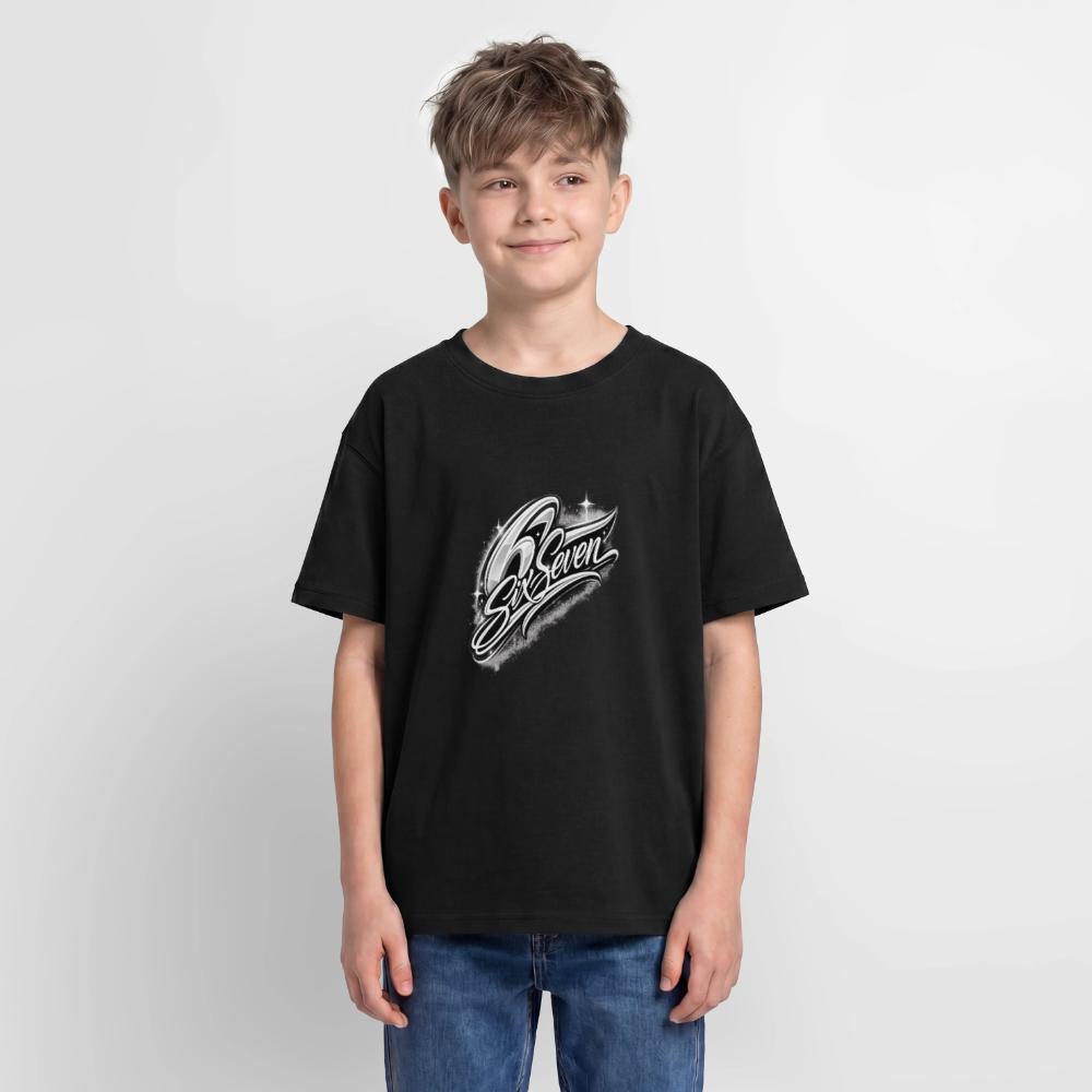 SixSeven Oversized Teenager Premium Organic T-Shirt - Schwarz