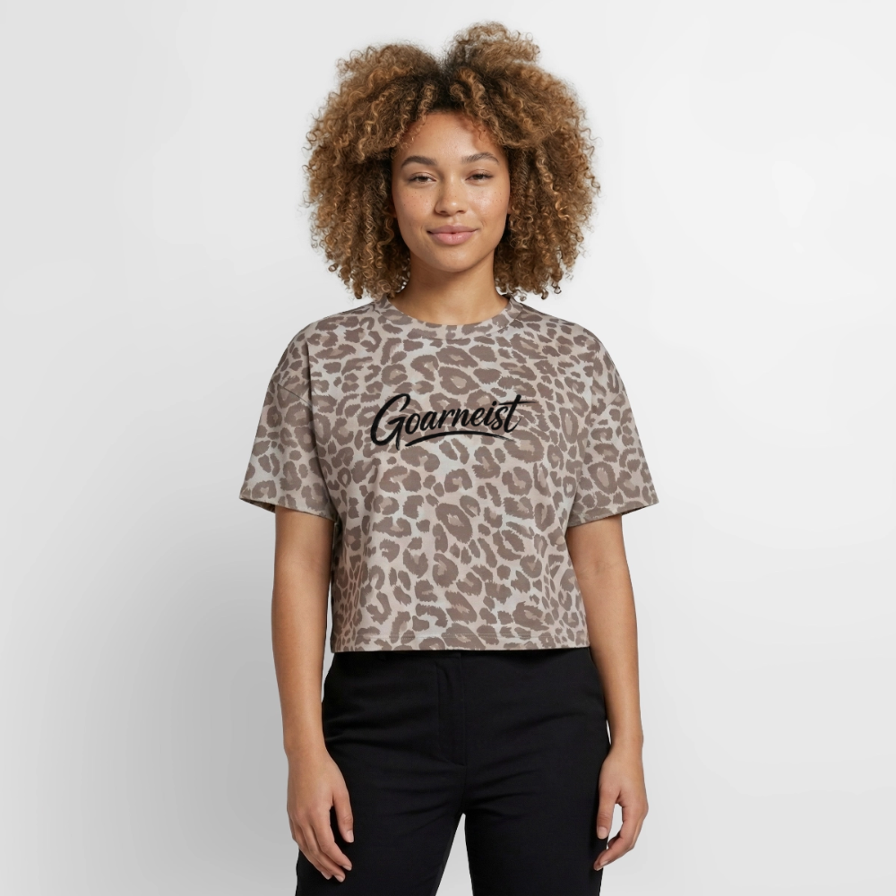 Goarneist Boxy Leo Frauen Premium Organic T-Shirt - Leopard print