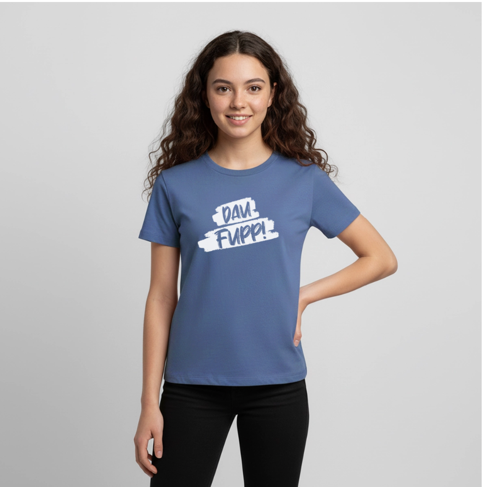 Dau Fupp Teenager Premium T-Shirt - Taubenblau