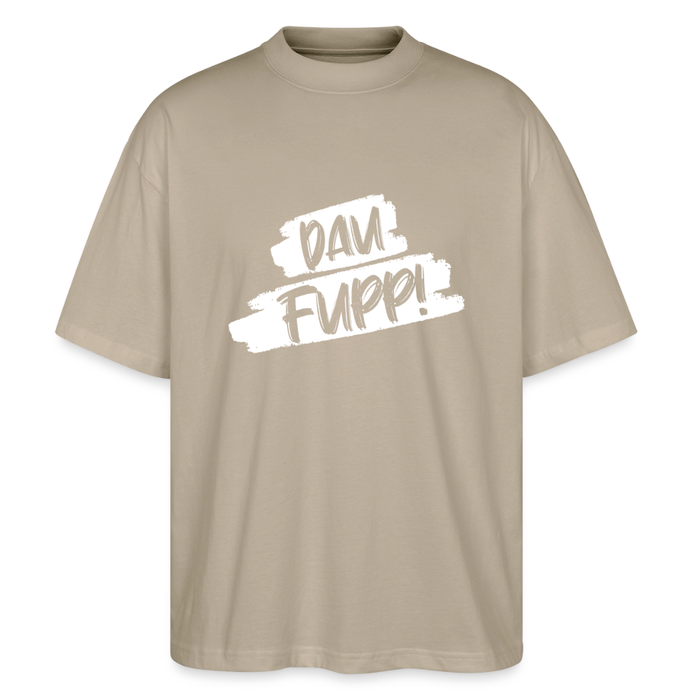 Dau Fupp Oversized Unisex Bio T-Shirt Blaster - Steingrau
