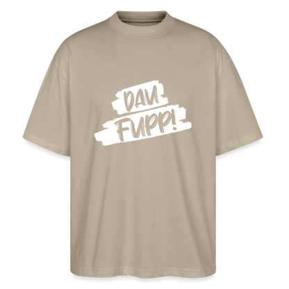 Dau Fupp Oversized Unisex Bio T-Shirt Blaster - Steingrau