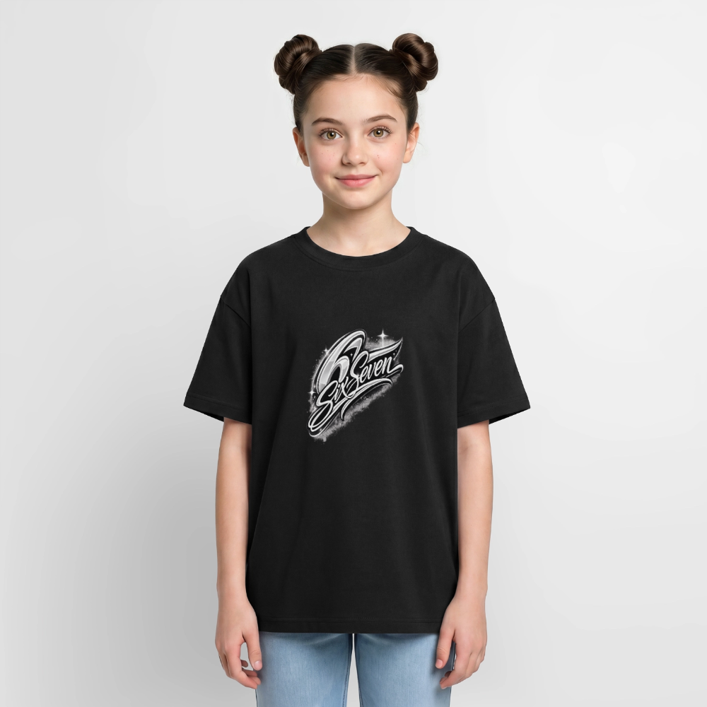 SixSeven Oversized Teenager Premium Organic T-Shirt - Schwarz