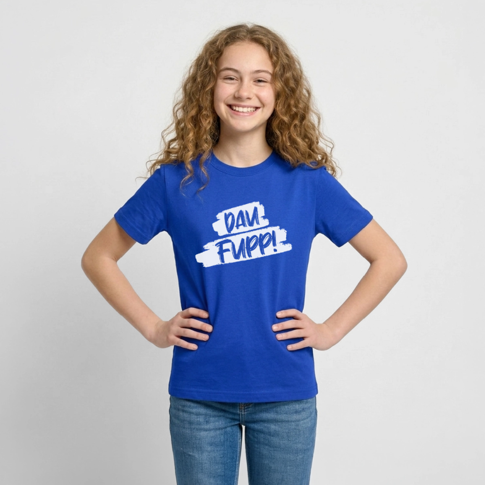 Dau Fupp Teenager T-Shirt - Royalblau