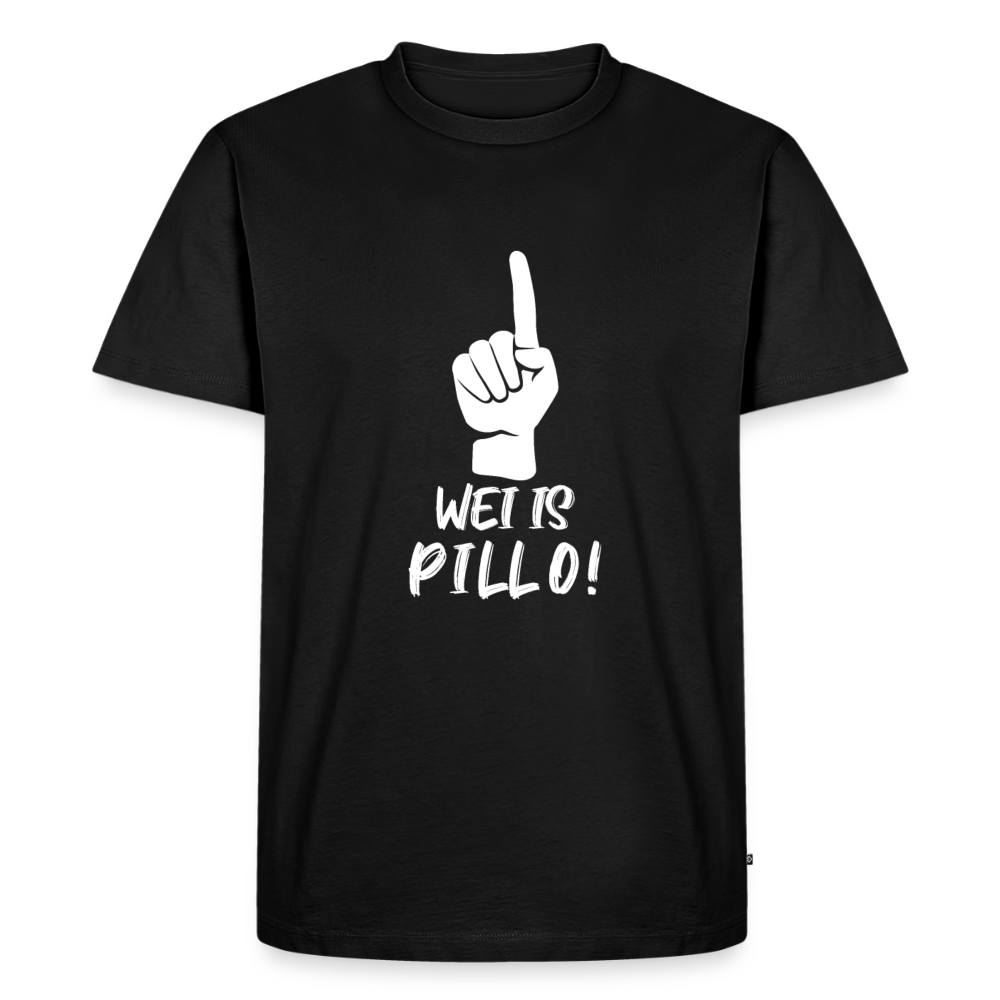 Wei is Pillo Männer Premium T-Shirt - Schwarz
