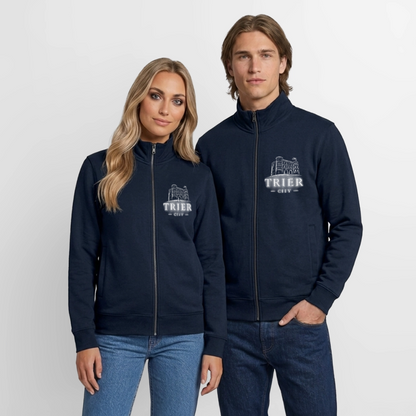 Trier City Unisex Bio Zip Sweatshirt von Stanley/Stella - Navy
