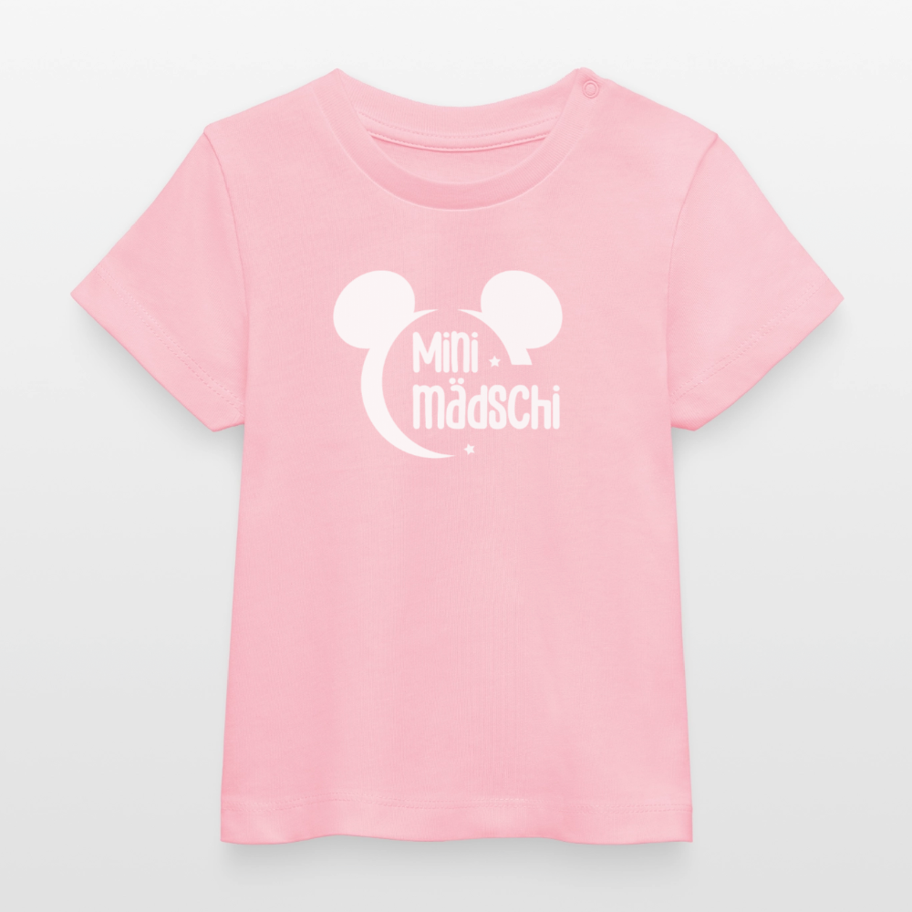Mini Mädschi Baby Organic T-Shirt - Hellrosa