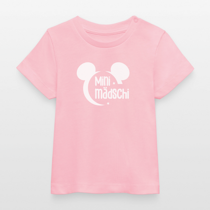 Mini Mädschi Baby Organic T-Shirt - Hellrosa