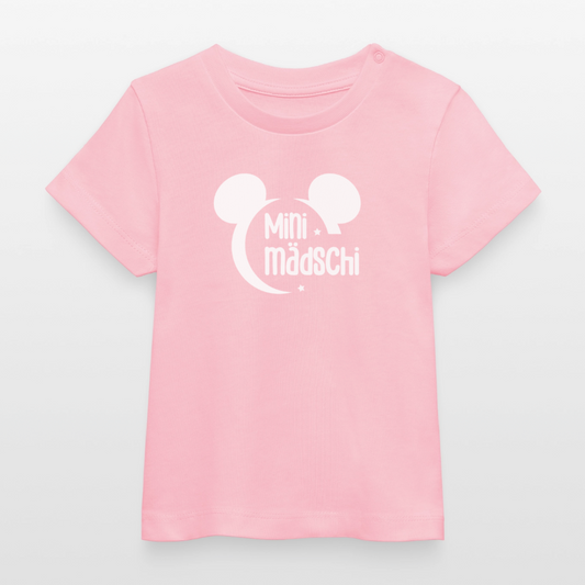 Mini Mädschi Baby Organic T-Shirt - Hellrosa