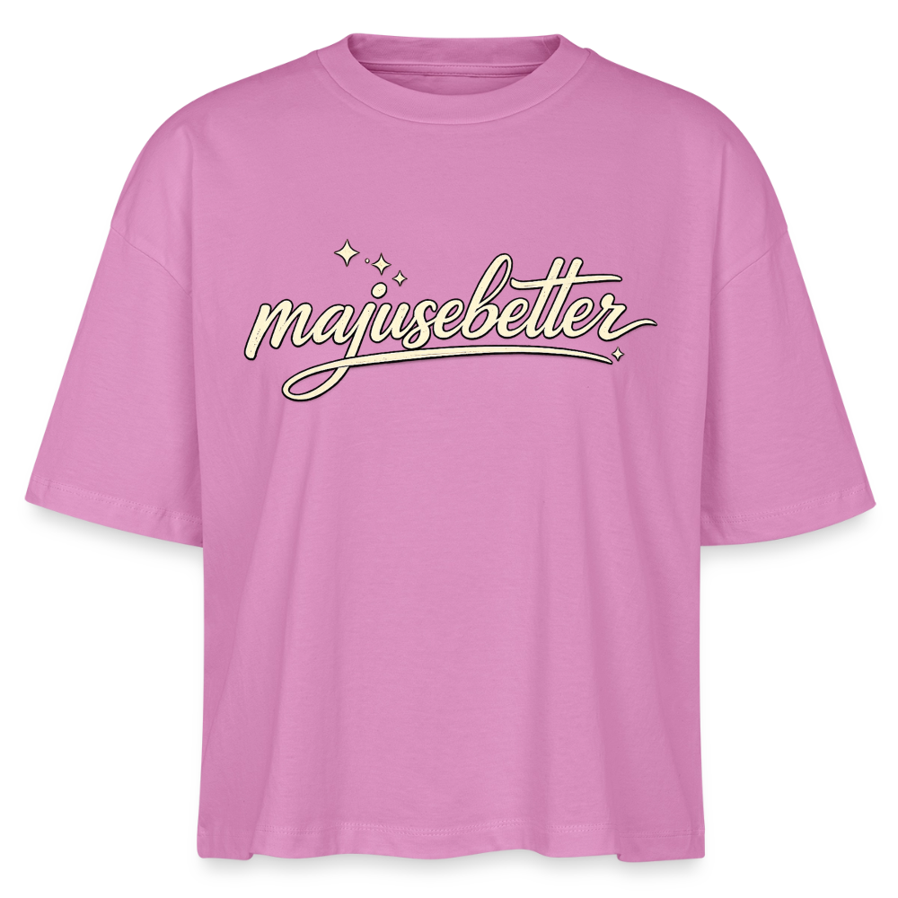 Majusebetter  Frauen Boxy Bio-T-Shirt Nova - Pink