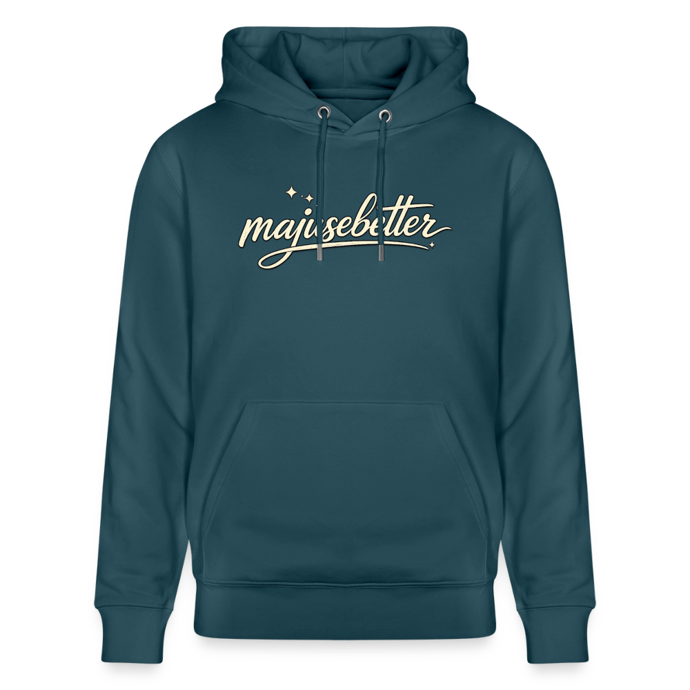 Majusebetter Unisex Bio-Hoodie CRUISER - Dunkles Petrol