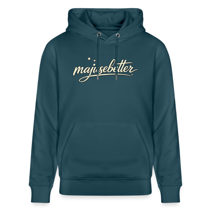 Majusebetter Unisex Bio-Hoodie CRUISER - Dunkles Petrol